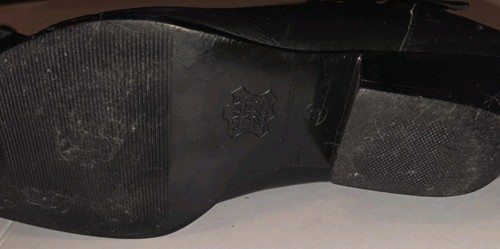 Botas occidentales de cuero negras artesanales de colección años 80 Brasil para mujer’s 11/hombre’s 10 - Imagen 6 de 8