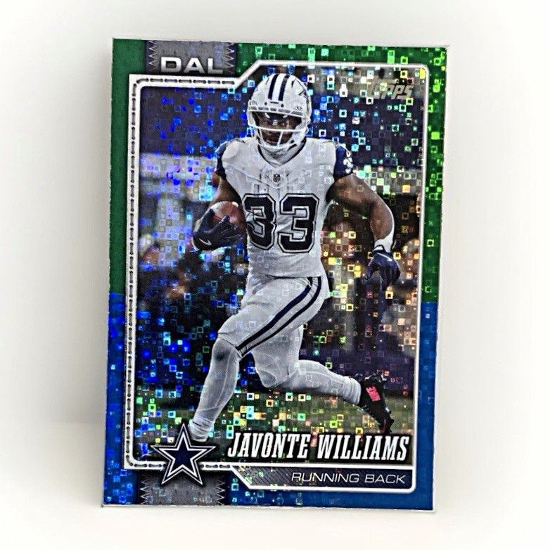 Javonte Williams 2026 Topps #51 Dallas Cowboys Parallel Serial Numbered  #21/99