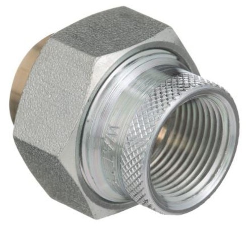 Watts 9866 Dielectric Union 1" Brass 250 PSI 180�F FNPT x Solder