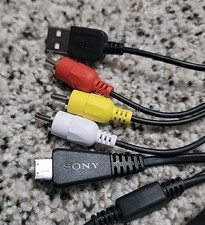 Original Sony Cyber-Shot AV USB Cable VMC-MD3 Type 3 Audio Video Composite Cable