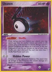 Unown T - T/28 - Pokemon Ex Unseen Forces Holo Rare Card NM