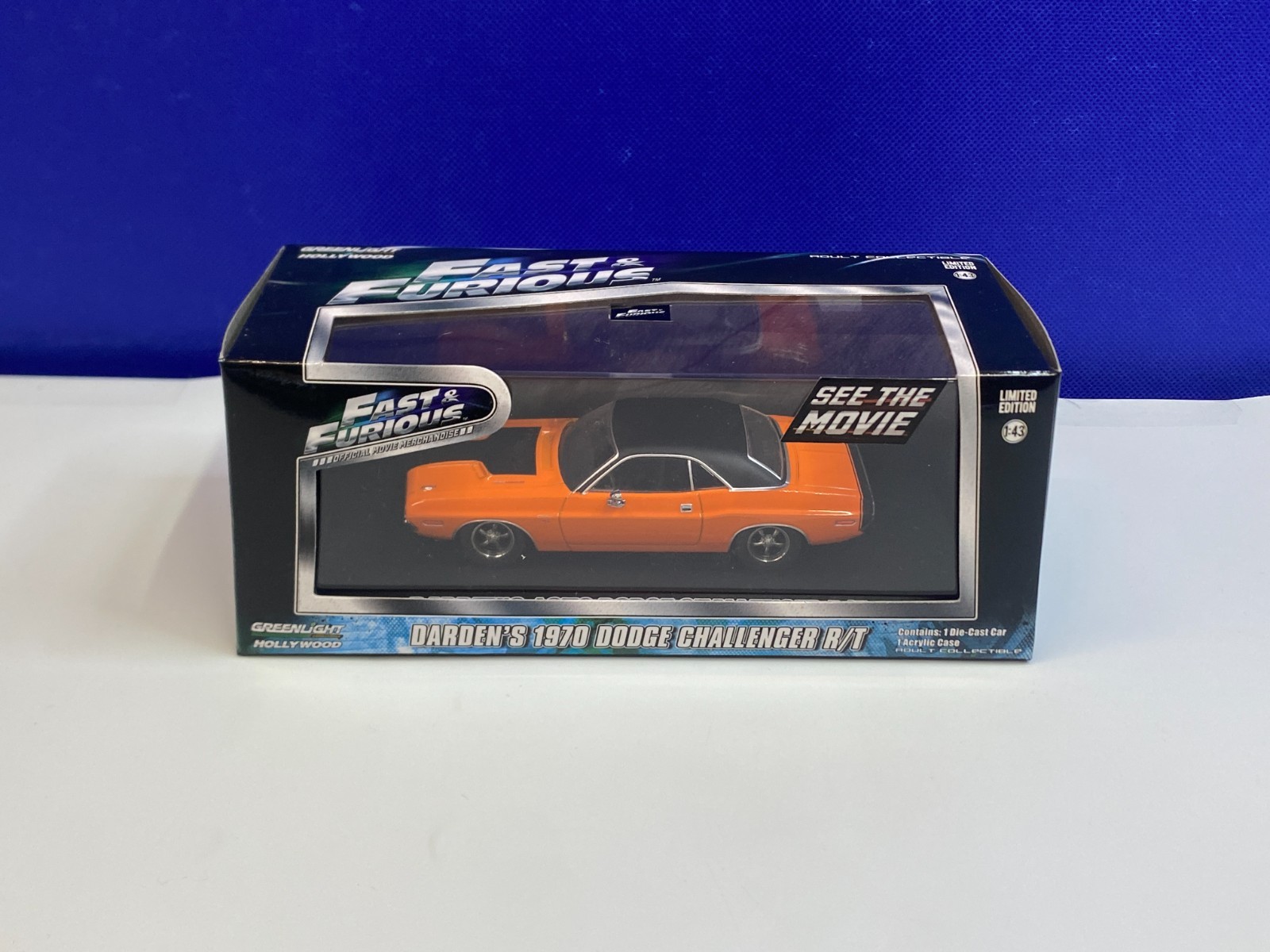 Greenlight 1/43 Scale Fast & Furious Dardens 1970 Dodge Challenger R/T