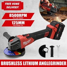 Milwaukee 125mm Brushless Angle Grinder 3 Gears Variable Speed 18V Cordless