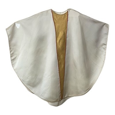 Cattholic Priest Vintage Chasuble Vestment Ivory with Radiating Sun on Back