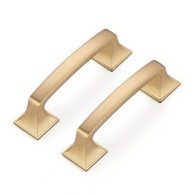 Ravinte 20 Pack 3-inch Square Foot Arch Cabinet Handles Champagne Bronze Drawer
