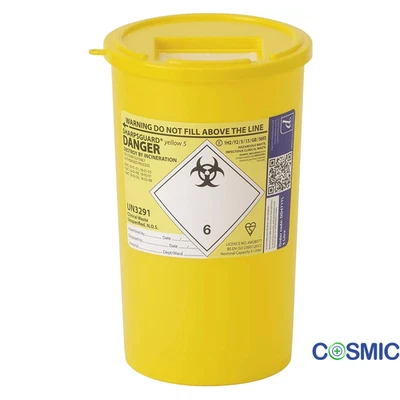 SHARPSGUARD yellow 5L Sharps Bins