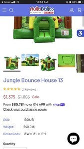 Commercial Inflatable Bounce House 
