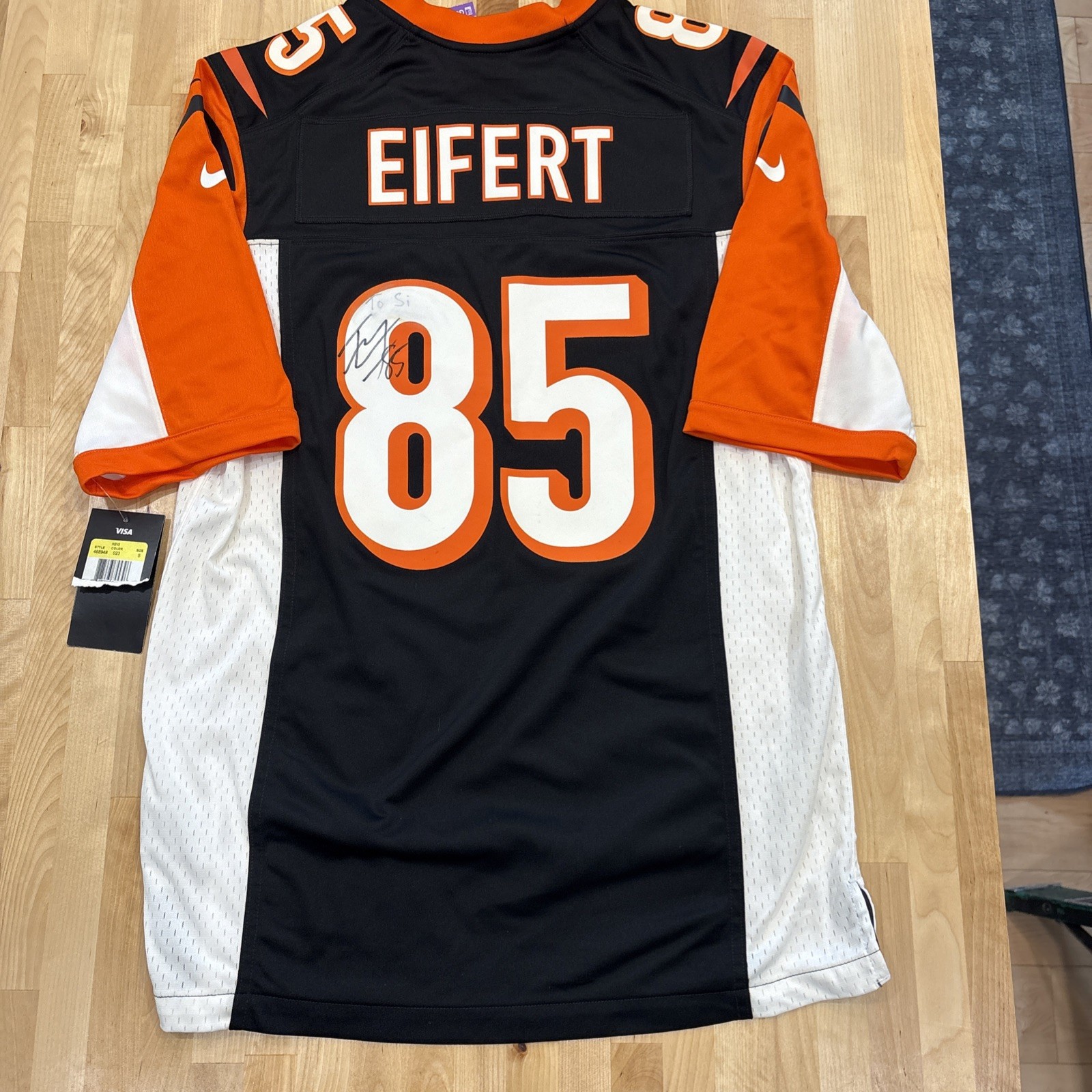 Tyler Eifert Signed Cincinnati Bengals #85 Jersey Men’s S Signature NFL