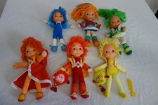 Lot of 6 Rainbow Brite 10'' Doll with 2 Sprites Hallmark 1983 Color Kids