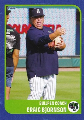 Craig Bjornson 2025 Choice Gwinnett Stripers Minor League Card #34 NSU Colonels