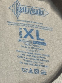 XL Castlevania Graphic Print T-Shirt Tee Nintendo NES Y2K Dracula Trevor Belmont