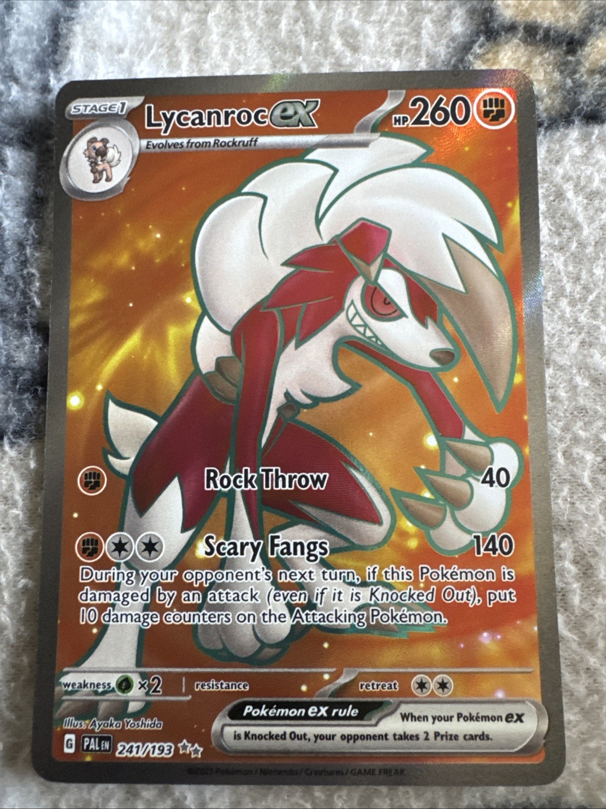 Lycanroc ex 241/193 Sv02: Paldea Evolved Holo