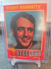 1971 TOPPS #30 TERRY HANRATTY PITTSBURGH STEELERS ROOKIE CARD NR-MT D26. rookie card picture