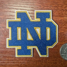 University of Notre Dame Patch Fighting Irish Embroidered Iron On 2.5x2.75"