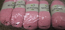 75% cotton 25% polyester knitting crochet yarn pink 514g