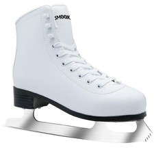 SMOOJOY Figure Skates for Women and Men Classic Ice Skates Indoor Outdoor Lace-U