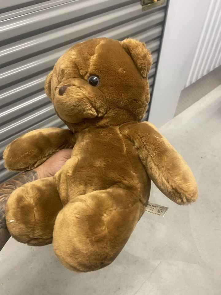 Vintage Young Bear Dark Brown Teddy Bear Classic Stuffed Animal Plush Toy 1980 - Image 4 of 4