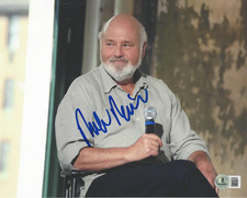 DIRECTOR ROB REINER SIGNED 8x10 PHOTO SPINAL TAP AUTOGRAPH BECKETT BAS COA