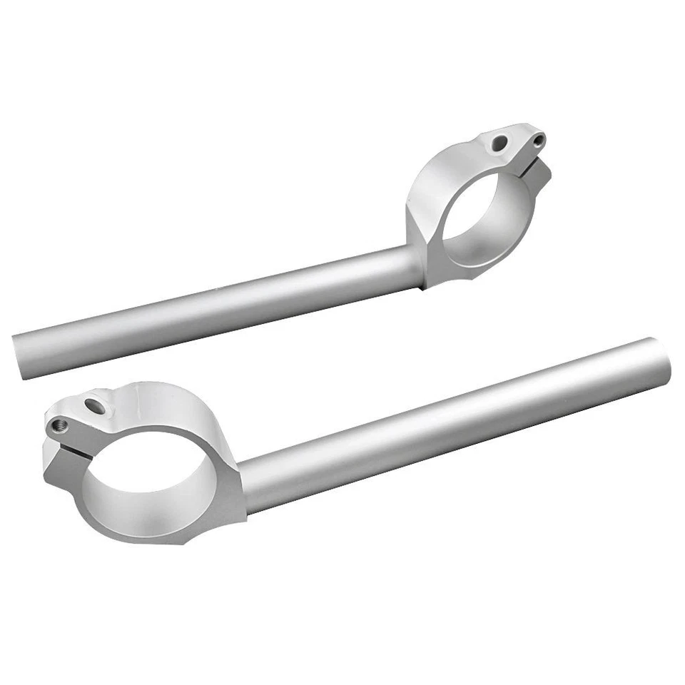 Clip-On Motorcycle Handle Bar Clip Fit YAMAHA YZF R6 2006 2007 2008-2010 Silver Foto 2 de 4