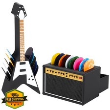 Guitar Picks Holder Box Amp Speaker Style Pick Storage Set