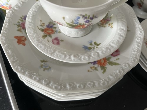 Rosenthal Maria Weiß Sommerstrauß Kaffeeservice - Bild 4 von 18