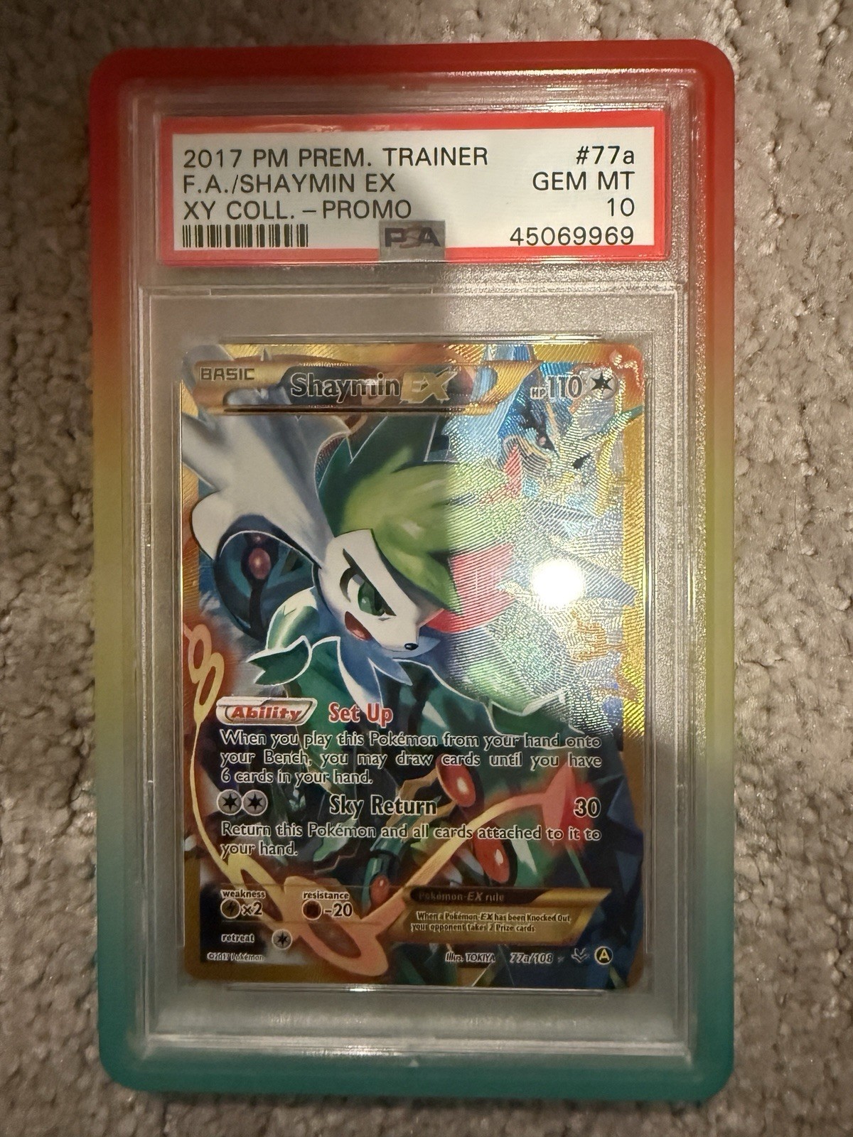 2017 Pokemon Shaymin ex 77a Psa 10