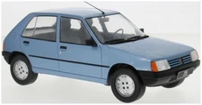 Model Car Group 1:18 Scale Peugeot 205 1984 Light Blue Metallic