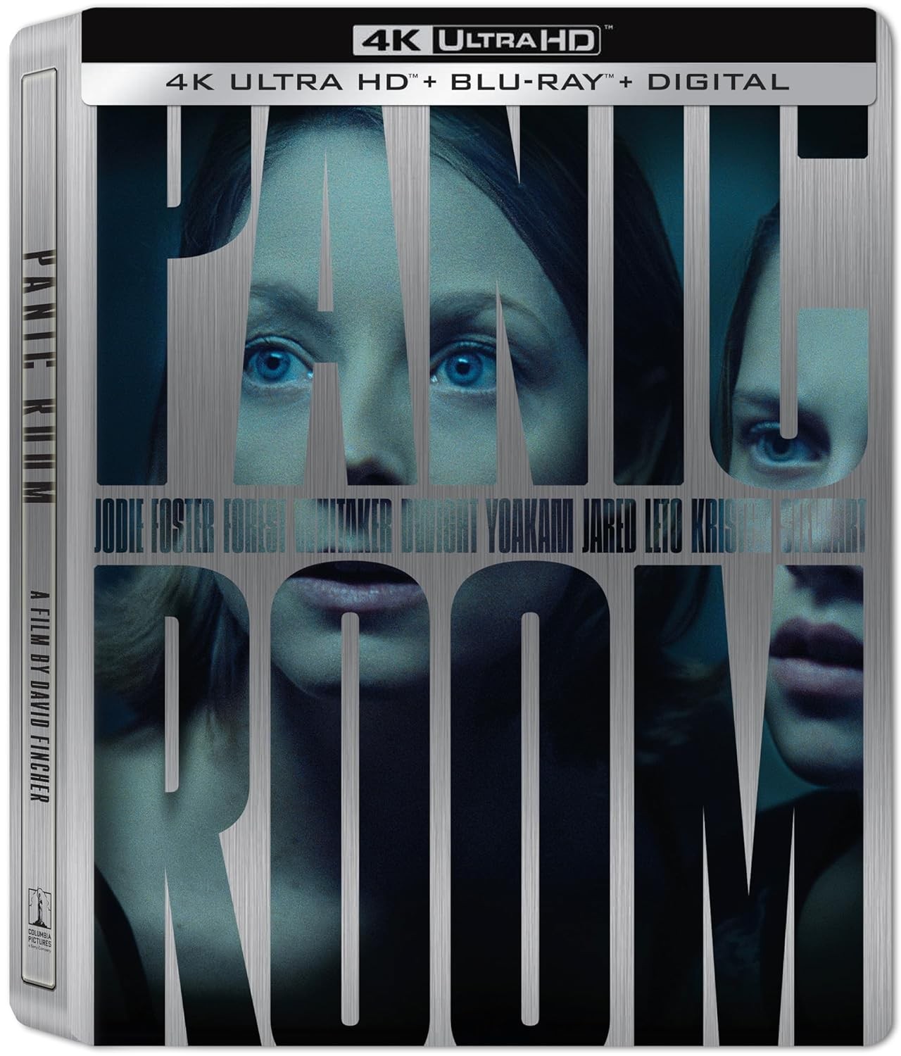 Steelbook Panic Room (4K UHD + Blu-ray + Digital) New