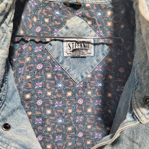 1980s STEFANO Designer Acid Jean Jacket - Picture 4 of 7