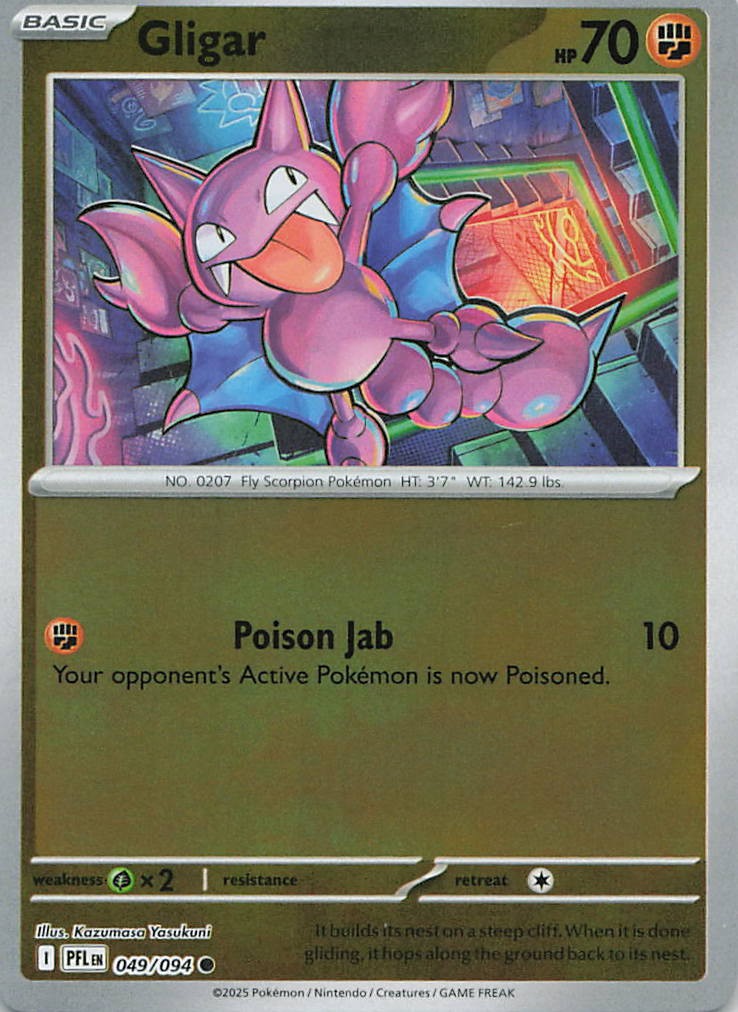 Gligar Common ME02: Phantasmal Flames 049/094 NM