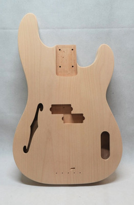 Custom Order Bass Guitar Body, Semi Hollow, PB51, Alder, Fits P Bass  Neck