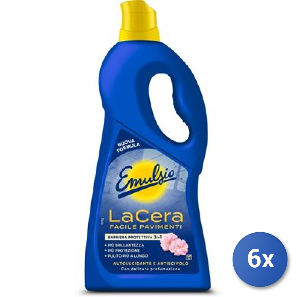 6x Bundle Emulsio La Cera Facile Pavimenti Ml 725