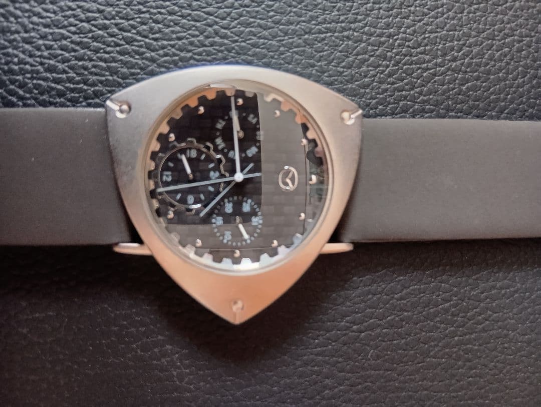【Mazda RE WATCH2｜希少・未使用・動作確認済】ロータリー型腕時計 Mazda RE WATCH 2 Rotary Engine Wristwatch Silver Rare Limited