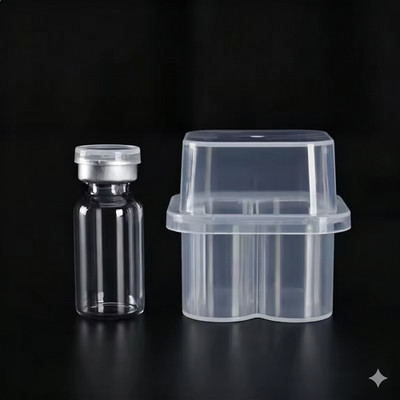 Peptides & Insulin 3mL 2-vial Glass Vial Case Plastic Storage Holder  (5-100pcs)
