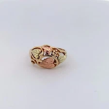10K Tri Color Gold Leaf Style Ring 3.7g Sz: 6.25 (SB1113541)