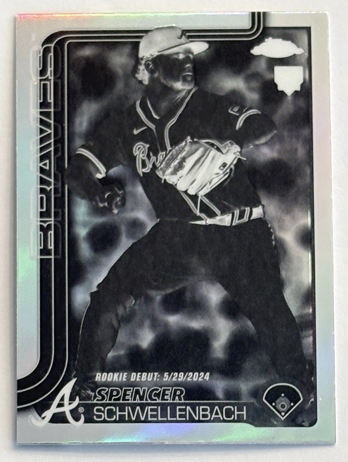 2025 Topps Chrome Update - Rookie Debut Spencer Schwellenbach #USC132 Negative