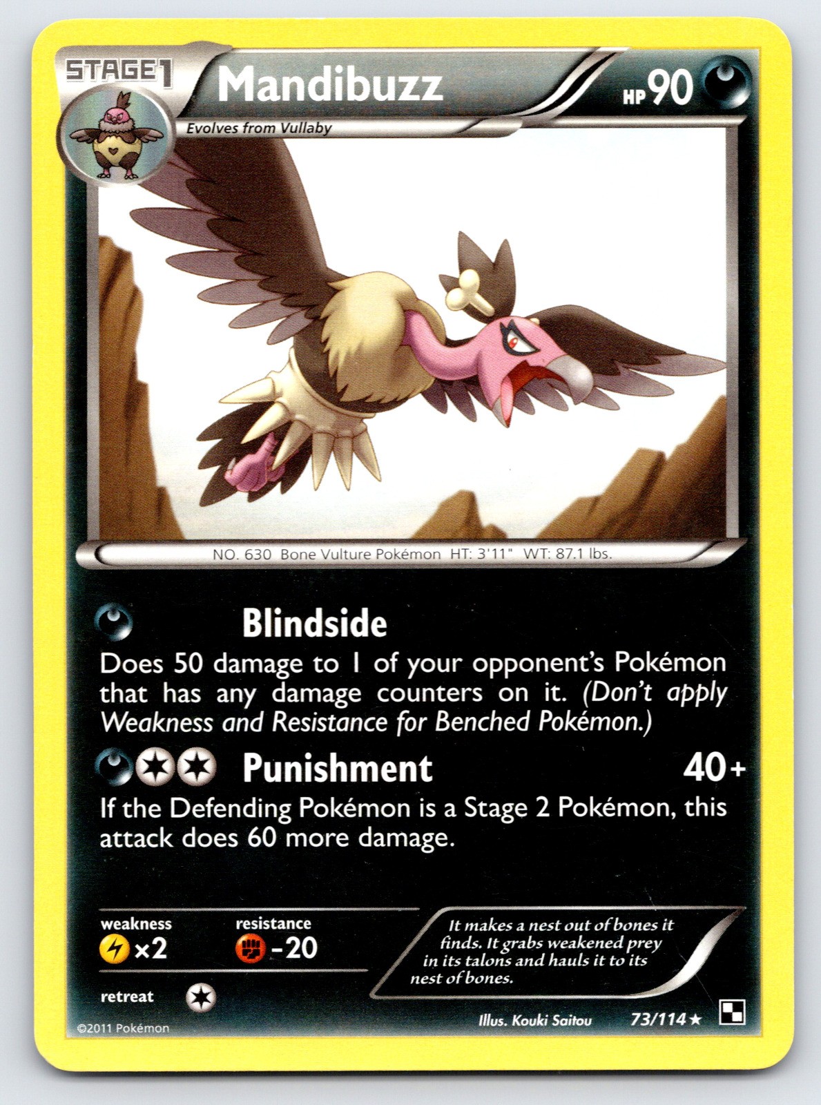 Mandibuzz - Black and White 73/114 - MP Condition