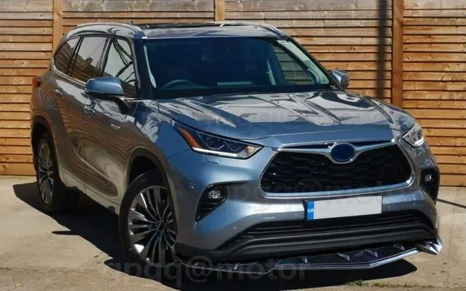 For Toyota Highlander LE XLE 2020-25 Carbon Fiber Front Bumper Lip Splitter Kit - Image 2 of 4