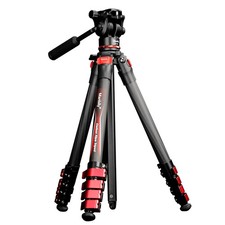 Manbily Camera Carbon Fiber Tripod 360° Panorama Fluid Head Tripods for DSLR NEW