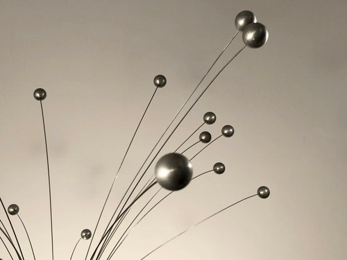 1970 SCULPTURE MOBILE SPRAY POST-MODERNISTE CINETIQUE OP-ART BERTOIA Vasarely - Imagen 2 de 9