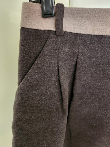 Rachel Roy Charcoal Gray Felted Retro Mini A-Line Skirt Size 8 - Picture 9 of 11