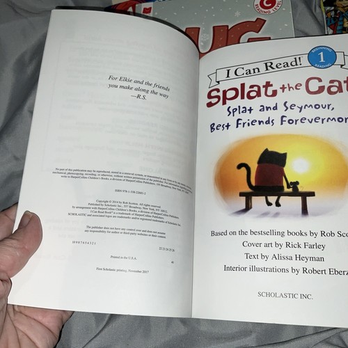 Splat The Cat,mac And Cheese, Pug, Not Too Little To Help All Level 1 Readers - Picture 5 of 22