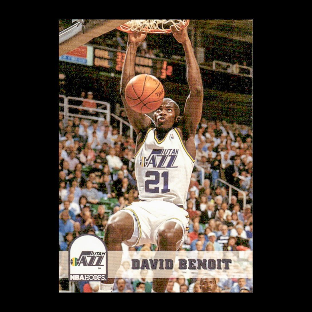 David Benoit 1993-94 Hoops Utah Jazz #213 R331K 2 | eBay