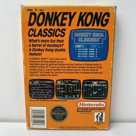 Donkey Kong Classics (Nintendo NES, 1988) w/ Box - Authentic - TESTED !