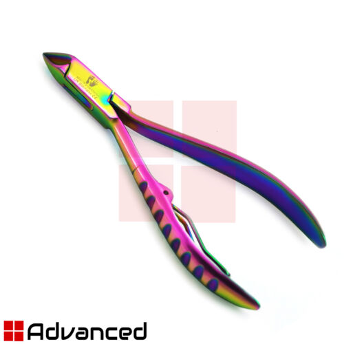 Multi Chiropody Cuticle Nipper Titanium Coated Nail Art Cutter Dead Skin Trimmer - Picture 2 of 3