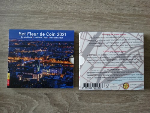 Offizielen KMS Belgien 2021 Lüttich - 8,88 Euro nominal mit 2,5 euro Bier / UEFA