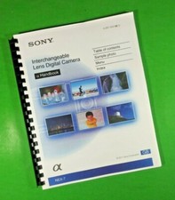 Owners Manual for Sony NEX-7 NEX7 Camera 211 Pages W/Clear Covers 