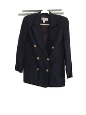NWT Vintage Liz Claiborne Navy Blazer Size 2
