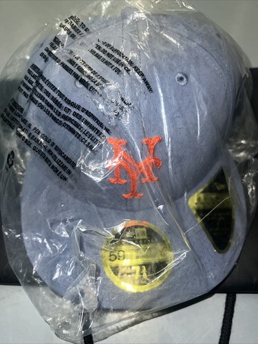NEU Aime Leon Dore ALD / New Era 59fifty Mets Mütze Kappe blau gebürstetes Nylon 7 3/8