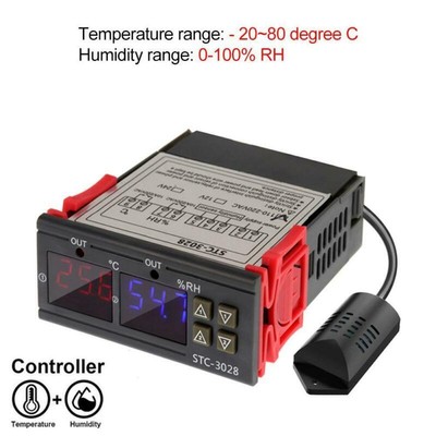 STC-3028 Temperatur-Feuchtigkeitsregler Thermometer Hygrometer 110-220V DE